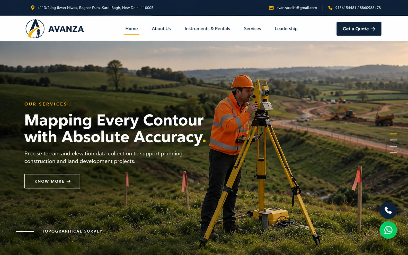 Avanza Survey — website designed and developed by Webentric